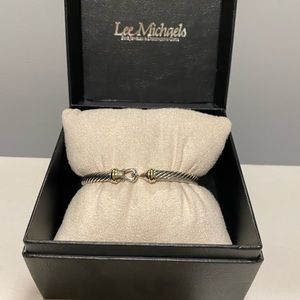 David Yurman Cable bracelet w/ gold